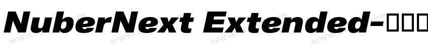 NuberNext Extended字体转换